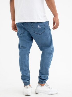 Good Luck Good Luck Jeansy JOGGERY KONICZYNA LISTKI 129284 Niebieski Regular Fit
