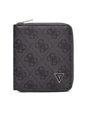 Guess Guess Малък мъжки портфейл SMMALO LEA02 Сив