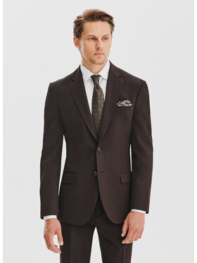 Pako Lorente Pako Lorente Marynarka P25WF-3G-012 Brązowy Slim Fit