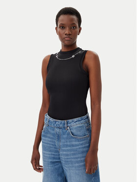 HUGO HUGO Top Delanive 50534050 Čierna Slim Fit