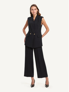 KMX KMX Kamizelka 192560007 Czarny Straight Fit