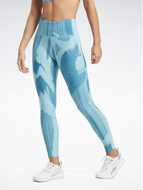 Reebok Reebok Legginsy Lux Perform HA4373 Niebieski Slim Fit