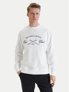 Beverly Hills Polo Club Beverly Hills Polo Club Bluza W126-BHMSS-1047-01X Biały Regular Fit