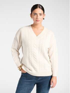 Elena Mirò Elena Mirò Maglione M067Z000831N002 Crema Regular Fit