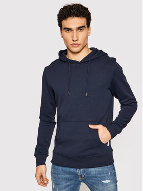 Jack&Jones Jack&Jones Džemperis ar kapuci Basic 12182537 Tumši zils Regular Fit