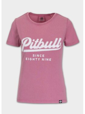 PITBULL PITBULL T-Shirt Koszulka damska ANGEL LOGO S Różowy Regular Fit