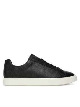 Calvin Klein Calvin Klein Sneakersy Low Pro Cups Lace Up Lth Aop HW0HW02817 Čierna