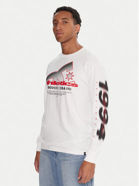 DC Shoes DC Shoes S dlouhým rukávem Slathletic EDYZT04357 Bílá Heritage Fit