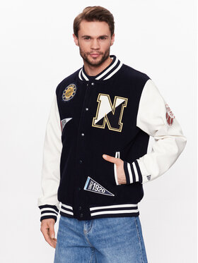 New Era New Era Bomber striukė Heritage All Over Patch 60332225 Tamsiai mėlyna Regular Fit