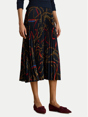 LAUREN RALPH LAUREN LAUREN RALPH LAUREN Rakott szoknya 200P03550001 Sötétkék Regular Fit