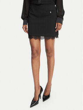 Fracomina Fracomina Мини пола FR26WG1002W84901 Черен Slim Fit