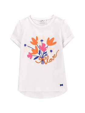 Coccodrillo Coccodrillo Tricou WC5143201FGK Alb Regular Fit