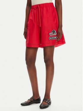 PINKO PINKO Kratke hlače iz tkanine Lewis 105243 A2M7 Rdeča Regular Fit