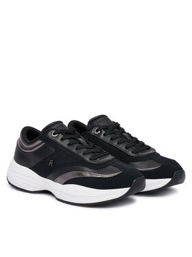 Tommy Hilfiger Tommy Hilfiger Sneakers Th Modern Sporty Runner Leather FW0FW09590 Schwarz
