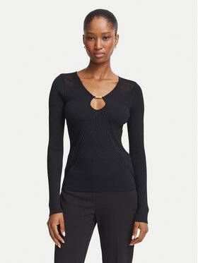 Guess Guess Bluse G6YR08 Z1067 Schwarz Slim Fit