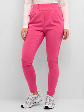 Kaffe Kaffe Текстилни панталони Jillian 501021 Розов Regular Fit