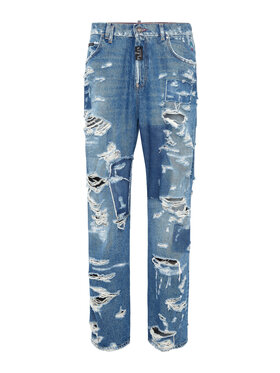 PHILIPP PLEIN PHILIPP PLEIN Jeansy 21647 Modrá Loose Fit