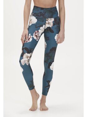 Athlecia Athlecia Legginsy France Print Niebieski Fitted Fit