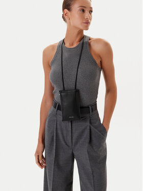 Calvin Klein Calvin Klein Taška na telefón Foil Emboss Phone Crossbody LV04D1037G Čierna