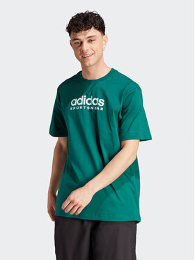adidas adidas Тишърт All SZN Graphic IJ9434 Зелен Loose Fit