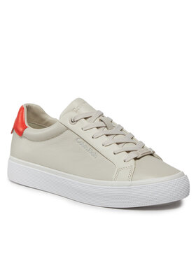 Calvin Klein Calvin Klein Sneakers Vulc Lace Up - Diamond Foxing HW0HW01865 Écru