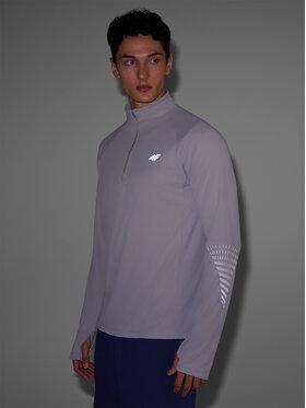 4F 4F Koszulka techniczna BLAST Szary Regular Fit
