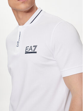 EA7 Emporio Armani Polo Majica 3DPF18 PJ04Z 1100 Bela Regular Fit