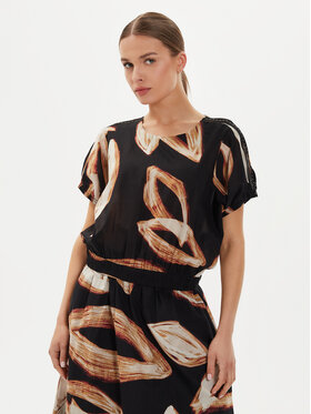 DKNY DKNY Bluzka P4EA0X37 Czarny Oversize