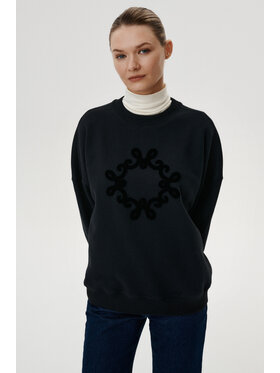 MARI PRETI MARI PRETI Felpa Onera Nero Oversize