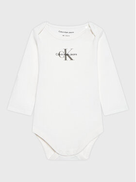 Calvin Klein Jeans Calvin Klein Jeans Detské body Monogram IN0IN00033 Biela Regular Fit