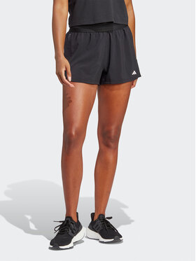 adidas adidas Szorty sportowe Training Hyperglam Pacer Shorts IC8061 Czarny Regular Fit