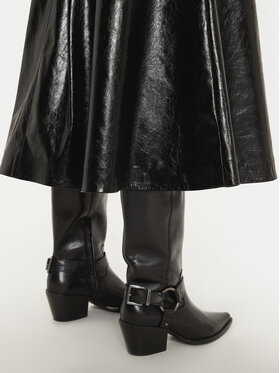 Φούστα από απομίμηση δέρματος Sisley φωτογραφία