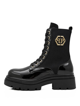 PHILIPP PLEIN PHILIPP PLEIN Kotníková obuv s elastickým prvkem 32220 Černá