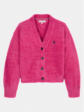 Tommy Hilfiger Tommy Hilfiger Kardigán KG0KG07711 Rózsaszín Regular Fit