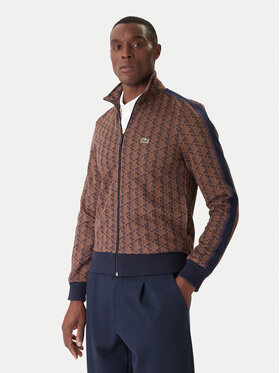 Lacoste Lacoste Bluză SH1368 Maro Regular Fit