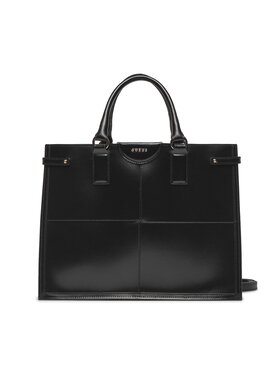 Guess Guess Дамска чанта Isa (PLAIN) HWSTLG L4165 Черен