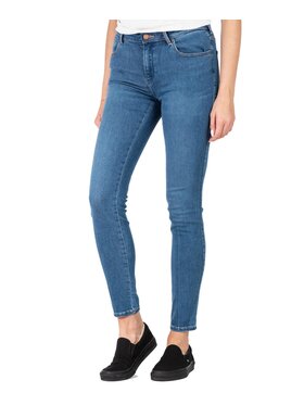 Wrangler Wrangler Jeansy W28KAEX11 Niebieski Skinny Fit