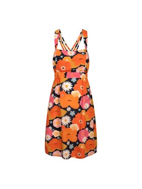 Moi Mili Moi Mili Sukienka codzienna Picnic with flowers Kolorowy Basic Fit