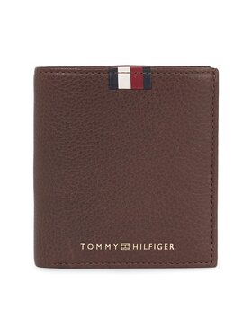 Tommy Hilfiger Tommy Hilfiger Мъжки портфейл Th Corp Leather Trifold AM0AM11597 Кафяв