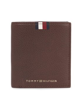 Tommy Hilfiger Tommy Hilfiger Portefeuille pour homme Th Corp Leather Trifold AM0AM11597 Marron