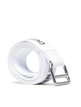 Calvin Klein Jeans Calvin Klein Jeans Pasek Damski Slider Webbing Belt 30mm K60K608292 Biały