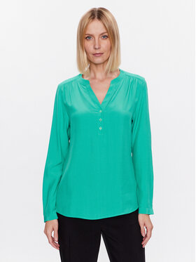 Seidensticker Seidensticker Bluza 60.134462 Zelena Regular Fit