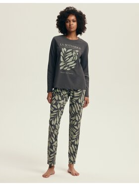 Henderson Henderson Piżama 43685 Szary Regular Fit