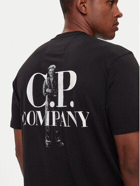 C.P. Company T-shirt 17CMTS167A005100W Crna Regular Fit