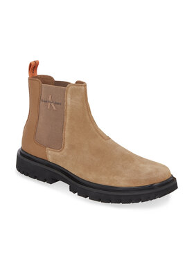 Calvin Klein Jeans Calvin Klein Jeans Sztyblety Eva Mid Chelsea Boot Suede YM0YM00764 Brązowy