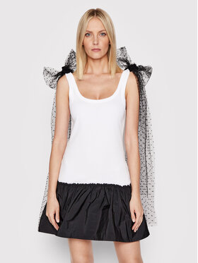 Red Valentino Red Valentino Ежедневна рокля XR0MJ09E6H2 Бял Regular Fit