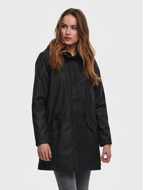 ONLY ONLY Giacca impermeabile Sally 15206116 Nero Regular Fit