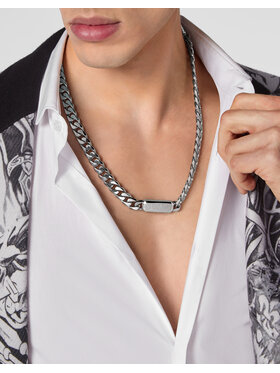 PHILIPP PLEIN PHILIPP PLEIN Naszyjnik 28577 Szary