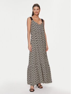 Gaudi Gaudi Rochie de vară 411BD15022 Negru Relaxed Fit