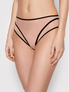 Undress Code Undress Code Klasické nohavičky s vysokým pásom Something Classy 384 Béžová